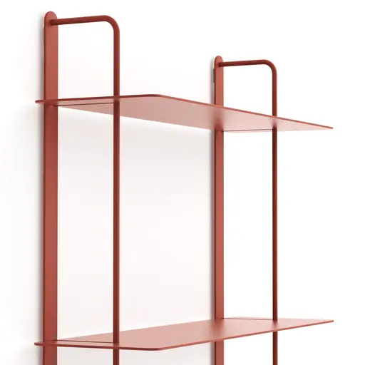 Wandregal Dagny S - BHT ca. 60x85x18 cm, Metall, Camparirot