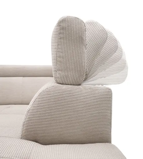 Ecksofa CHARIS - 2-Sitzer, Ecke rechts inkl. Schlaffunktion und Bettkasten, Microfaser, Olive