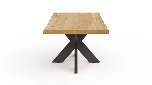 Esstisch Clifton - LB ca. 220x100 cm, Wildeiche massiv