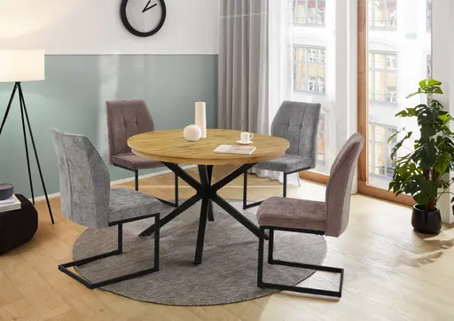 Freischwinger - Webstoff, Taupe