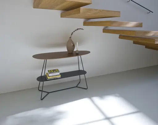 Konsolentisch Fano - BHT ca. 120x75x45 cm, HPL, Bronze