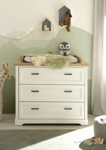 Wickelkommode - inkl. Auflage, Anderson Pine Nachbildung, Artisan Eiche Nachbildung