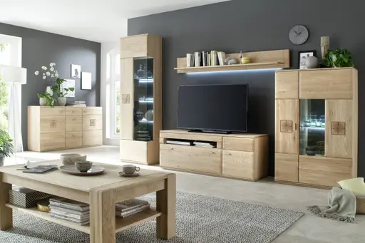 TV-Element - Eiche teilmassiv