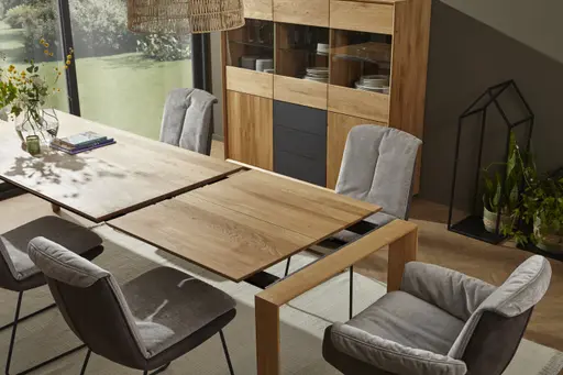 Esstisch Missoula - ausziehbar, LB ca. 200x90 cm, Asteiche massiv, natur geölt