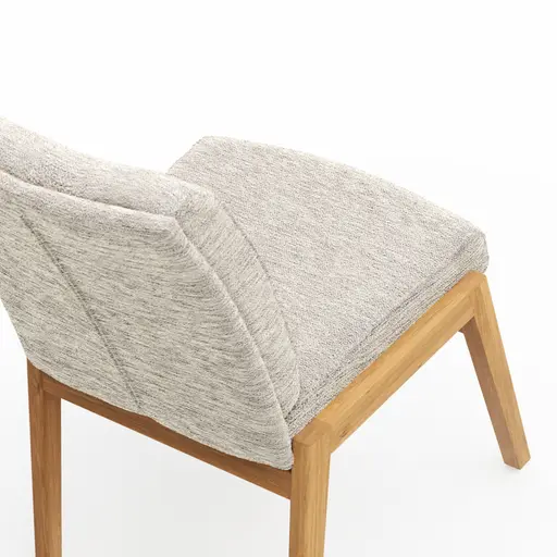 Stuhl Flore 2 - Stoff, Creme