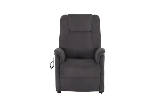 TV-Sessel MANDO - Aufstehhilfe, Relaxfunktion, Kopfteilverstellung, Stoff, Grau