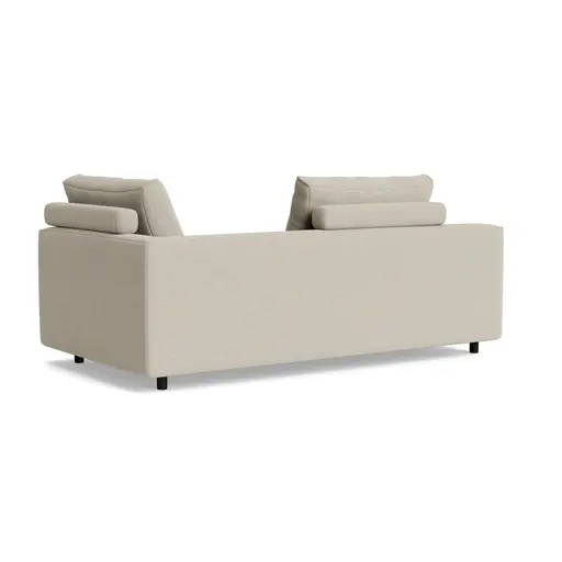 Longchair Sorano - freistehend, Stoff, Graubeige