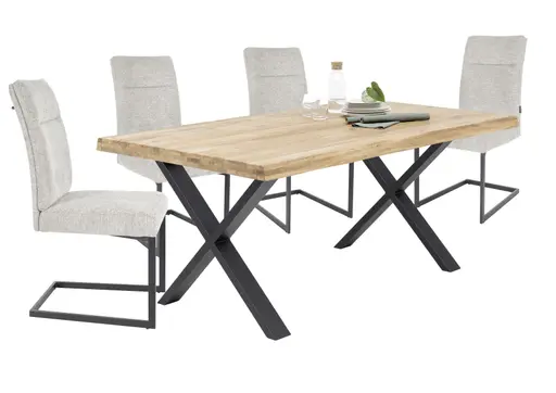 Freischwinger MAGGIE - Stoff, Beige