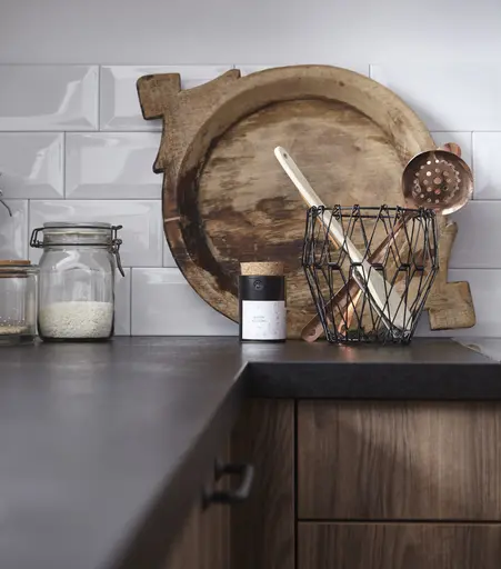 U-Küche 53.210 GL 3 522, Victoria Nussbaum Nachbildung