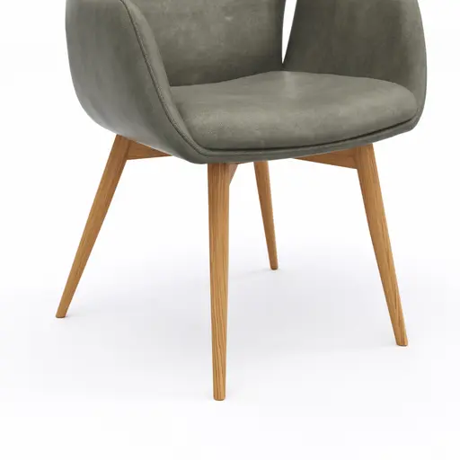 Armlehnstuhl Dalyan - Stoff, Grau