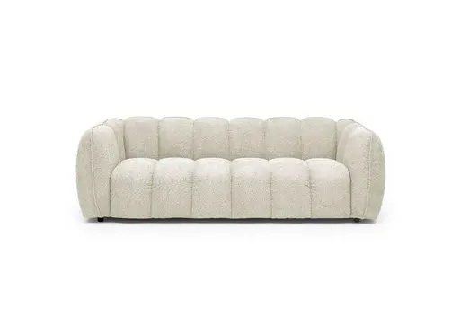 Megasofa  - 2-Sitzer, Stoff, Creme