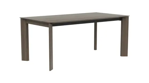 Esstisch Saratoga - ausziehbar, LB ca. 180x95 cm, Buche massiv, silbergrau geölt