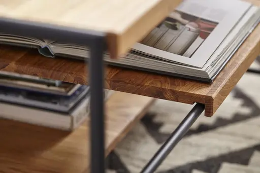 Couchtisch Hartford - BHT ca. 80x44x80 cm, Eiche massiv