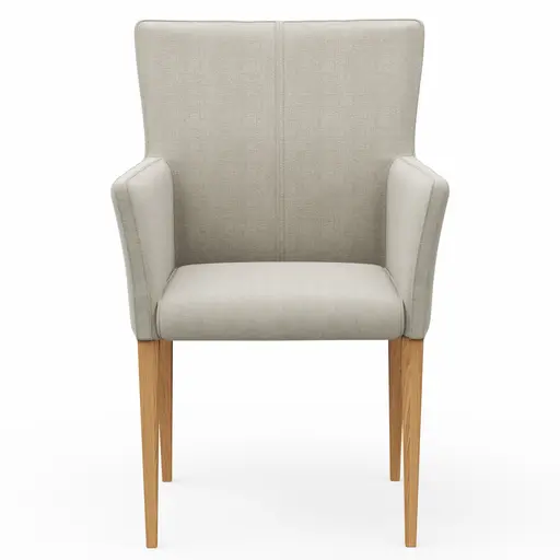 Armlehnstuhl Cosyra - Stoff, Natur