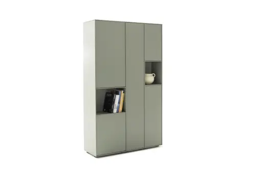 Highboard Casello - BHT ca. 107x180x38 cm, Lack Matt, Schilfgrün