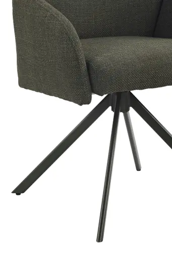 Armlehnstuhl - drehbar, Stoff, Grün