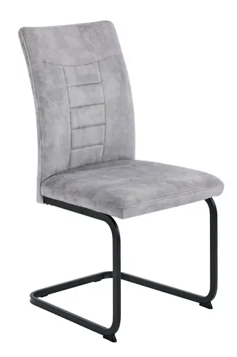 Freischwinger - Stoff, Vintage Silber