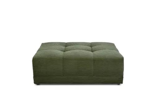 Hocker JANNI - Stoff, Dunkelgrün