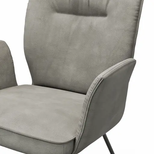 Armlehnstuhl Westmore - Stoff, Silberfarben