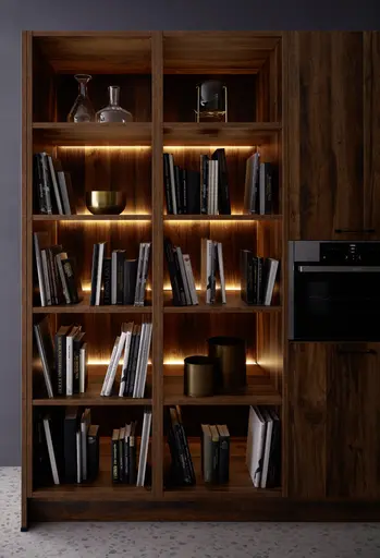 Inselküche 53.190 CO 2 519, Onyxschwarz matt