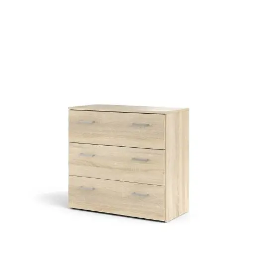 Kommode - B ca. 74 cm, Eiche Struktur Nachbildung