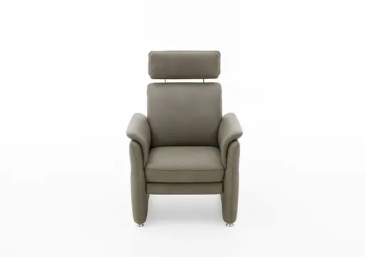 Sessel - Relaxfunktion (manuell), Leder, Rauchbraun