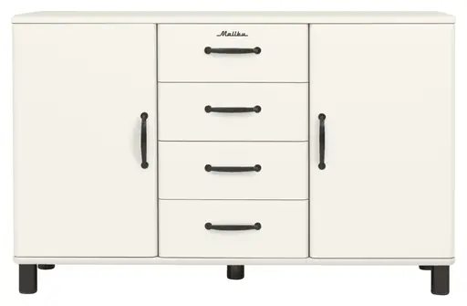 Kommode - B ca. 146 cm, Weiß