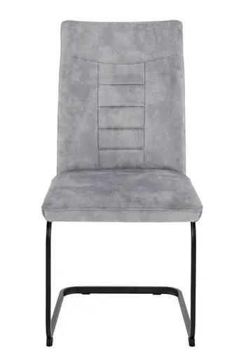 Freischwinger - Stoff, Vintage Silber