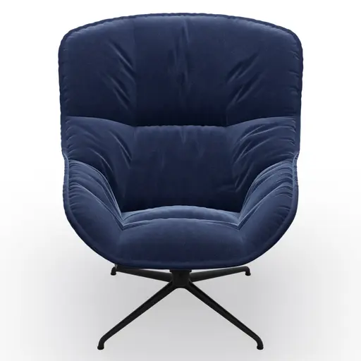 Sessel Unn - Stoff, Indigo