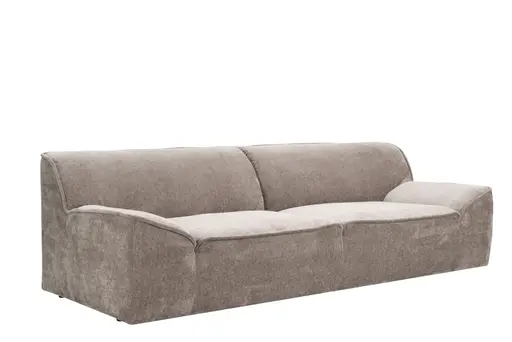 Sofa Quinto - 2-Sitzer, Stoff, Braun