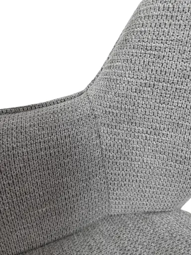 Armlehnstuhl MARESA - drehbar, Stoff, Silberfarben