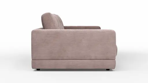 Sofa Juni - 3-Sitzer, Cord, Altrosa