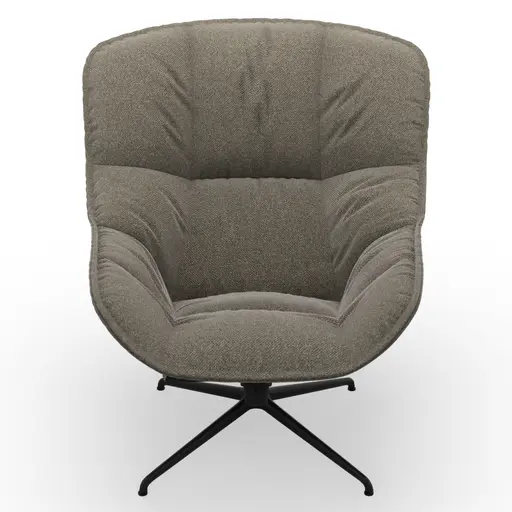 Sessel Unn - Stoff, Taupe