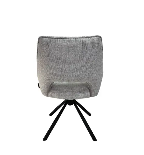 Armlehnstuhl MARESA - drehbar, Stoff, Silberfarben