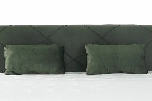 Boxspringbett JESSI- Liegefläche ca. 180x200 cm, Stoff, Dunkelgrün