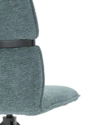 Stuhl MARJA - drehbar, Stoff, Türkis