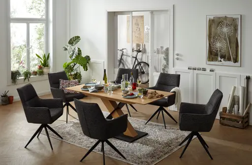 Esstisch Dinner - verlängerbar, LB ca. 140x90cm, Eiche furnier