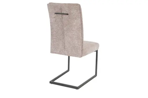 Freischwinger MAGGIE - Stoff, Kaffee