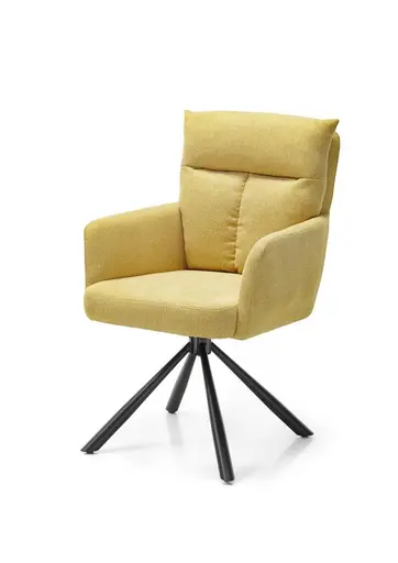 Armlehnstuhl - drehbar, Microfaser, Gelb