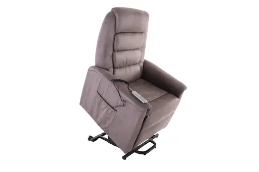 TV-Sessel MYRON - Aufstehhilfe, Relaxfunktion, Stoff, Braun