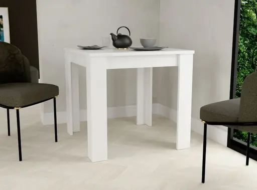 Esstisch FRANCISS- LB ca. 80x80 cm,  Weiß
