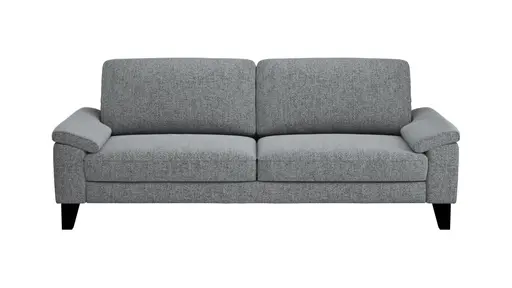 Sofa Oviedo - 3-Sitzer, Stoff, Grau