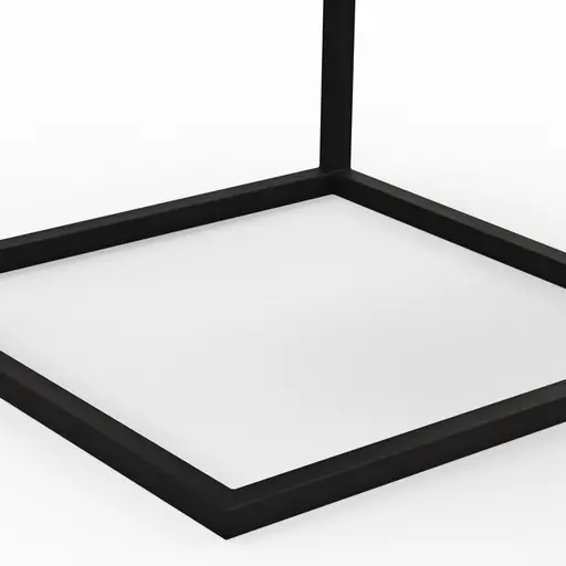 Überstelltisch Kai - LBH ca. 40x40x50 cm, Metall, Schwarz