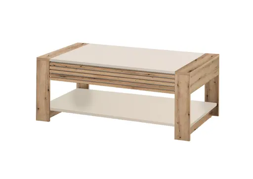 Couchtisch - LB ca. 108x60 cm, Evoke Eiche Nachbildung, Kaschmir