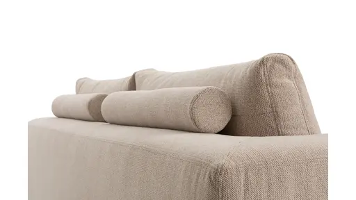 Sofa Stormy - 3-Sitzer, Stoff, Creme