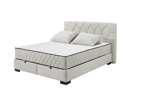 Boxbett - Liegefläche ca. 180x200 cm, Stoff, Sand