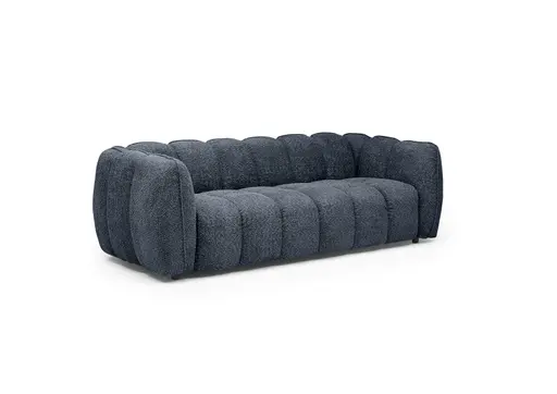 Megasofa - 2-Sitzer, Stoff, Eisblau