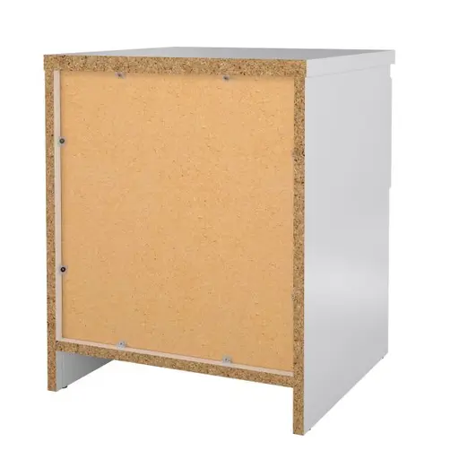 Nachtkonsole- B ca. 41 cm, Weiß, Hochglanz