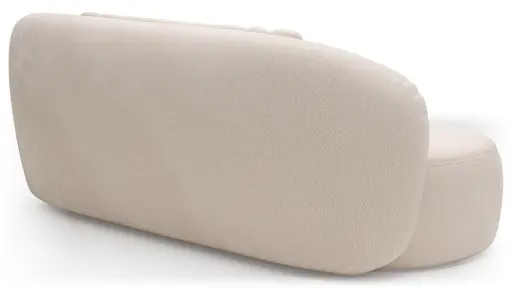 Chaiselongue Karasu - Stoff, Creme