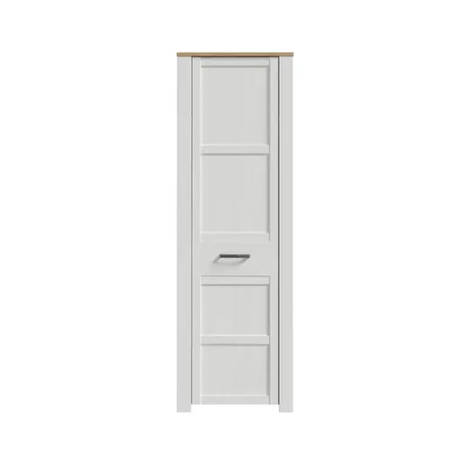 Garderobenkombination FELLIAN- B ca. 240 cm, Weiß, Eiche Dekor